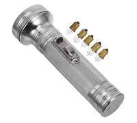 SAFIGLE Linterna Retro de Hierro Portátil y Potente para Caminatas Nocturnas, Estilo Vintage Plata con Diseño Sencillo y Funcional para Camping y Emergencias
