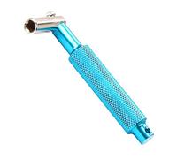 SAFIGLE Llave de tambor moleteada en forma de 7 dorada we22 herramientas de afinación de batería teclas de tambor accesorios de tambor Opcional llave inglesa Componente Metal