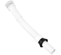 SAFIGLE Manguera de Drenaje Flexible Corrugada de ABS Extensión para Fregadero de Cocina y Baño Tubo de Desagüe Doble Cabezal Accesorio para Lavadora Instalación Fácil Fugas