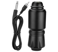 SAFIGLE Máquina de Tatuar Portátil y Potente de Aleación de Aluminio Conector Rca, Bolígrafo Giratorio Negro para Tatuajes en Piel, Adecuado para Diseños DIY