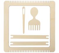 SAFIGLE Máquina de Tejer de Madera, Kit de Telares Diy, Herramienta Manual para Tapiz Colgante, Suministro de Tejido, Decoración Artesanal, Montaje Rápido, Desarrollo Intelectual