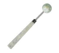 SAFIGLE Martillo de Masaje y Es Fácil de Usar de Jade Natural para Pies Esférico Resorte Verde, Alivia la Fatiga después del Ejercicio para Personas Sedentarias