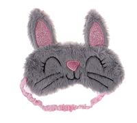 SAFIGLE Máscara De Ojos De Peluche Estilo Conejo Antifaz Para Dormir De Material Suave Para Niñas Uso Nocturno Cama