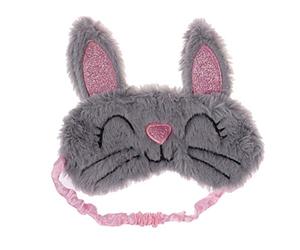 SAFIGLE Máscara De Ojos De Peluche Estilo Conejo Antifaz Para Dormir De Material Suave Para Niñas Uso Nocturno Cama