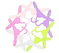 SAFIGLE Mini Perchas para Muñecas Pequeñas para Casa De Muñecas Tamaño 18 Cm Color Surtido Accesorio De Organización 10 Piezas para Bricolaje y Almacenamiento