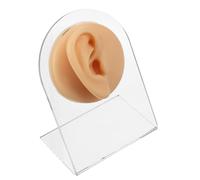 SAFIGLE Modelo de Oreja de Silicona Realista y Flexible para Práctica de Perforación Molde de Exhibición de Joyería para Pendientes Derecha para Entrenamientos Clase y Prácticas Clínicas