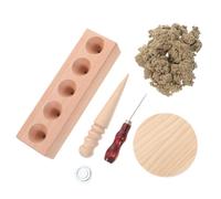 SAFIGLE Molde Para Hacer Conos De Moxa y Rollos Diy De Haya Grande Agujas Cónicas De Acero Inoxidable, Multiagujeros Para Moxibustión Casera, Herramienta Ecológica Para Terapia Tradicional