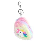 SAFIGLE Monedero de Unicornio de Felpa Billetera de Dibujos Animados Monedero Bolsa de Dinero con Llavero para Niños Mujeres Y Niñas