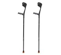 SAFIGLE Muletas de Antebrazo Ergonómicas Plegables de Aleación de Aluminio con Soporte Anatómico y Altura Ajustable para Sesiones de Rehabilitación y Uso Estable