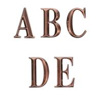 SAFIGLE Número de Puerta Autoadhesivo 5 CM Placa de Dirección Resistente al Frío Números para Habitación y Oficina Fácil Instalación sin Perforaciones Paquete Letras A-E para Uso