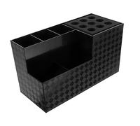 SAFIGLE Organizador De Herramientas Para Cabello Caja Multifuncional 1 Unidad Grande Negra Para Peluquería Profesional Barbería Soporte Para Tijeras y Peines Uso En Salón y Hogar