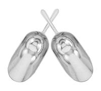 SAFIGLE Pala para Hielo de Aleación de Aluminio 2 Piezas, Pala Utilitaria Engrosada 6 Oz, Cuchara para Bolas de Helado y Buffet, Resistente a Bajas Temperaturas, para Cocina y Congelador