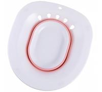 SAFIGLE Palangana white de Plástico para Wc Portátil Diseño de Gancho, Adecuada para Higiene Íntima Femenina, Embarazadas y Cuidado Posparto en Baño de Asiento