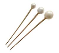 SAFIGLE Palillos Cabello de Aleación Perlas Vintage, Set de 3 Piezas, Diseño Elegante y Cómodo para Trabajo y Escuela, Accesorios Pelo Mujer Color Aleatorio