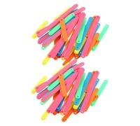 SAFIGLE Palos de Geometría Aula 100 Piezas de Plástico Resistente Varillas Poligonales en 5 Medidas 4Cm 5Cm 6Cm 8Cm 9Cm para Juegos de Geometría y Manipulación Matemática Educativa