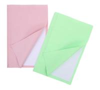 SAFIGLE Paños Limpiadores de Joyas 2 Unidades 25X15 CM 4 Capas Absorbentes Gamuza Suave Colores Rosa y Verde para Pulir Plata y Eliminar Deslustre Uso Anillos Collares y Relojes