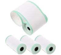 SAFIGLE Papel Térmico para Caja Registradora 4 Rollos 5.7 X 3 Cm Borde Verde Compatible Máquinas de Tarjetas Impresión Clara y Papeles Térmicos para Recibos en Oficinas y Comercios