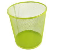 SAFIGLE Papelera Metálica sin Tapa Resistente Diseño de Malla Transpirable Cubo de Basura Pequeño para Baño Dormitorio y Oficina Base y Segura para Hogar