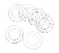 SAFIGLE Parachoques Transparentes para Muebles de Vidrio Almohadillas Protectoras Antideslizantes de 18 MM Diámetro y 18 MM Grosor 200 Unidades Espaciadores de Plástico PP para