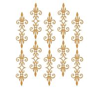 SAFIGLE Parches Bordados Metálicos Dorados 10 Piezas Apliques Termoadhesivos de Flores para Coser en Ropa Tradicional de Teatro Decoración de Vestuario de Drama Clásico y Manualidades