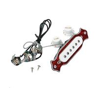 SAFIGLE Pastilla De Guitarra Amplificador De Guitarra Acústica Absorbente De Sonido Con Clip Rojo