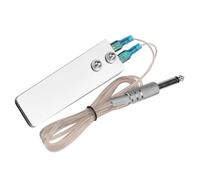 SAFIGLE Pedal de Potencia Rectangular para Máquina de Tatuajes Cable, Acero Inoxidable y Plantilla Antideslizante para Control Preciso en Tatuajes