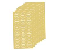 SAFIGLE Pegatina de Especias Transparente Resistente al Agua 144 Etiquetas Adhesivas de Ingredientes para Organización de Tarros en Cocina