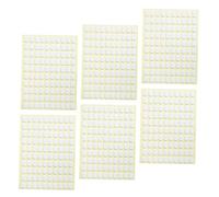 SAFIGLE Pegatinas Adhesivas de Doble Cara para Uñas Postizas Ovaladas Transparentes, Herramienta para Decoración de Uñas, 6 Hojas para Manicura Fácil y Rápida