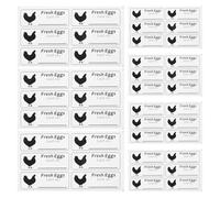 SAFIGLE Pegatinas Autoadhesivas para Fecha de Huevos Frescos, Etiquetas de Fecha de Alimentos para Cartones de Huevos, 120 Unidades en 20 Hojas, Sello para Control de Frescura