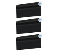 SAFIGLE Pegatinas de Pizarra Negra Autoadhesivas de Pvc 3 Piezas, Borrables y Reutilizables para Escribir y Dibujar en Paredes, Ideales para Cumpleaños y Oficinas