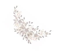 SAFIGLE Peina de Novia con Perlas y Accesorios Decorativos para Mujeres Tocado de Elegante para Bodas y Fiestas