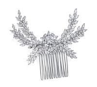 SAFIGLE Peina Nupcial Vintage de Rhinestone para Novia Accesorio de Cabello Elegante y para Bodas y Fiestas para Peinados
