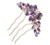 SAFIGLE Peine Cabello Gemas De Imitación 1 Unidad Tamaño Compacto Accesorio Lateral Para Mujeres y Niñas Bodas Fiestas Cumpleaños