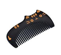 SAFIGLE Peine de Cuerno de Búfalo Portátil Peine Antiestático para Mujer Herramienta de Masaje Capilar Creativa para Peinar el Cabello Natural