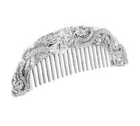 SAFIGLE Peine De Dientes Anchos Vintage Artesanal Unisex 1 Unidad Tamaño Mediano Para Peinar Cabello Rizado y Desenredar Diseño De Dragón y Fénix Para Coleccionistas y Obsequio Decorativo