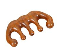 SAFIGLE Peine de Madera Antiestático para Masaje del Cuero Cabelludo Peine de Dientes Anchos Ligero para Uso Diario Relajación Casa de Circulación para Mujeres
