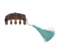 SAFIGLE Peine De Masaje Desenredador Cerda Cabello Peines Ancho Cuero Cabelludo Peine De Pelo De Madera Peine De Madera Marrón Sándalo Color Aleatorio