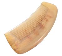 SAFIGLE Peine de Masaje Drenante Peine Grueso de Cuerno de Oveja Cuidado del Cabello del Cabelludo Herramienta Multifuncional para Mujeres y Hombres