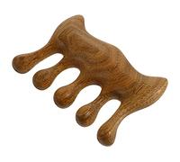 SAFIGLE Peine De Masaje Para Spa Cepillo Masajeador Para El Cuero Cabelludo Peines Peine Masajeador Para El Cabello Sándalo Cerdas Curvas Facial Para Hombros Peine Multifuncional
