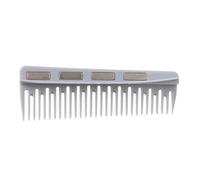 SAFIGLE peine de peluquero estilo desenredar para profesional cabello suministros de salón peine de corte de pelo peine magnético accesorio de tijera abdominales Grey