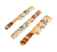 SAFIGLE Peine De Puntiaguda De 3 Piezas Para Desenredar El Cabello Rizado Peines Portátiles Para Hombres De Peluquería Para Cardar El Cabello Profesional De