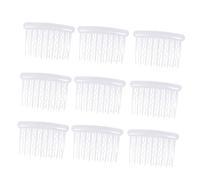 SAFIGLE Peines Laterales De Plástico Clásicos 12 Unidades Pequeños 8x5 Cm Para Mujer Niña Uso Diario Vintage Transparente