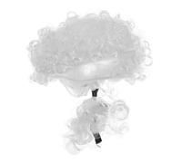 SAFIGLE Peluca De Juez Blanca Para Disfraces De Halloween Accesorios Para Cosplay De Abogado Para Fiestas Temáticas De Tribunal