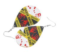 SAFIGLE Pendientes Colgantes de Acrílico para Halloween Diseño Creativo de Sangre, Decoración Divertida y Material de Hierro para Fiestas y Ambiente Único
