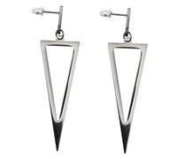 SAFIGLE Pendientes Largos Triangulares de Metal Punk para Mujer Pendientes Colgantes Minimalistas Accesorios Geométricos para Ocasiones Obsequios