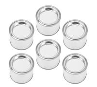 SAFIGLE Pequeños Metálicos para Pintura Tapa, 6 Unidades para Almacenamiento de Muestras en Laboratorio y Conservación en Asfalto, Diseño Duradero y Sellado