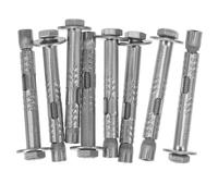 SAFIGLE Pernos de Expansión M6 X 60 MM Acero Inoxidable 304 Tuerca Externa 8 Unidades Anclajes de Mampostería Alta Resistencia para Fijación en Pared Hormigón y Uso Industrial