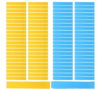 SAFIGLE Pinzas Antideslizantes para Botes de Basura Pequeñas Clips de Plástico Resistentes en Azul y Amarillo Pack de 100 Unidades para Cocina Baño y Camping Fijación Segura para