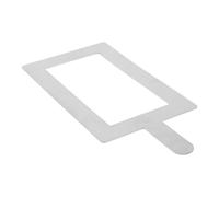 SAFIGLE Placa de Muestreo de Células de Acero Inoxidable 304 Mango Recto 5x10 Cm para Laboratorio Estéril y Campo, Herramienta de Muestreo Biológico Precisa para Proyectos y Suministros