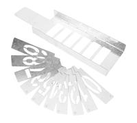 SAFIGLE Plantilla Metálica para Números y Letras con Ranuras Huecas para Pintura Spray Diseño Resistente y Reutilizable para Manualidades y Señalización